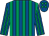 Royal blue and emerald green stripes, royal blue cap, emerald green spots (Planetoid Partnership)