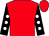 Red, black sleeves, white spots (Kildonan Gold Racing 2 & Partner)