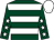 Dark green, white hoops, dark green sleeves, white stars and cap (Mrs Lesley-anne Drummond)