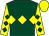 Dark green, yellow triple diamond, yellow sleeves, dark green diamonds, yellow cap (Boys & Girls Partnership)