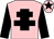 Pink, black cross of lorraine, black sleeves, black star on cap (Mrs Eleanor Butler)