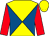 YELLOW and ROYAL BLUE diabolo, RED sleeves, YELLOW cap (C R Lambourne, M Forbes, D Losse)