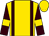 Gold, brown braces, gold ARMLETS on brown sleeves, gold cap (Frank Calabrese)