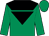 Emerald green, black inverted triangle and yoke (Mr Terry Reffell)