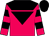 Cerise, black inverted triangle and yoke, hooped sleeves, black cap (Happy Valley Racing & Breeding Limited)