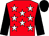 Red, white stars, black sleeves & cap (Mrs Margaret O'Rourke)