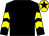 Black, yellow chevrons on sleeves, yellow cap, black star (Robert Norton)