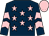 Dark blue, pink stars, chevrons on sleeves, pink cap (D Hopper & D Ellis)