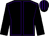 Black, purple seams, black sleeves, striped cap (J A Nash)