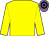 Yellow, mauve & black hooped cap (Classic Thoroughbred Partnership)