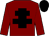 Maroon, black cross of lorraine, black cap (Mrs Evelyn Casserly)
