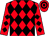 Red & black diamonds, hooped cap (Dunk Again Syndicate)