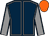 Dark blue, grey seams, grey sleeves, dark blue seams, orange cap (Council Of Hope Syndicate)
