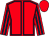 Red, dark blue seams, striped sleeves, red cap (MacLennan/Tynan/Shanahan/Magnier)