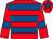 Red & royal blue hoops, royal blue armlet, royal blue star on cap (P J McBurney)