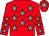 Red, grey stars, grey star on cap (Ms Amanda Torrens)