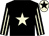 Black, beige star, striped sleeves, beige cap, black star (Lions Mouth Racing Club)