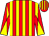 Red and yellow stripes, diabolo on sleeves (Rioja Raiders 04)