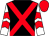 Black, red cross belts, white and red chevrons on sleeves, red cap (Mrs N L Young)
