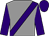 Grey, purple sash, sleeves and cap (The Juniper Racing Club & Andrew Bell)