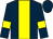 Dark blue, yellow stripe and armlets (Mr R D Rainey)