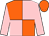 Orange and pink (quartered), pink sleeves, orange cap (Mrs Muriel Forward & Dr G C Forward)