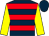 Dark blue, red hoops, yellow sleeves, dark blue cap (Andy Holding Speed Figures Co Uk)