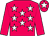 Cerise, white stars, cerise sleeves, cerise cap, white star (Beckhampton Racing)