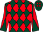 Dark green & red diamonds, diabolo on sleeves, dark green cap, red diamonds (G Callanan)