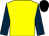 Yellow, dark blue slvs, black cap (Sir Edmund Loder)
