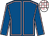 Royal blue, pink seams, white & pink check cap (Swedish Horse Mafia Syndicate)