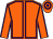 Orange, purple seams, hooped cap (Mrs F D McAuley)