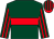Dark green, red hoop, striped sleeves, red & dark green striped cap (Westerners Syndicate)