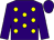 Purple, yellow spots, purple sleeves & cap (Circle Of Six Syndicate)