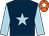 Dark blue, light blue star & sleeves, orange cap, white star (Round The Globe Syndicate)