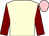 Cream, maroon sleeves, pink cap (Miss Amanda Rawding)