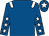 Royal blue, white epaulets, royal blue sleeves, white stars, royal blue cap, white star (Mrs J K Powell)