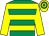 Emerald green & yellow hoops, yellow sleeves, hooped cap (Clive Craig)
