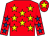 Red, yellow stars, red sleeves, royal blue stars, red cap, yellow star (T P McMahon, D Mcmahon & Gpr Xvii)