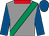 Grey, emerald green sash, red collar, royal blue sleeves and cap (Mr B Syversen)