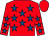 Red, royal blue stars, red cap (Mr S Chappell & Partner)