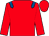Red, royal blue epaulets (Norcroft Park Stud)