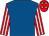Royal blue, red and white striped sleeves, red cap, white stars (Chessy Millers Partnership)