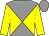 Yellow & grey diabolo, yellow sleeves, grey cap (Anthony Calnan)