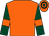 Orange, dark green sleeves, orange armlets, orange and dark green hooped cap (Mr William Williamson)