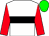 White, black hoop, red sleeves, green cap (Messrs R Breitenbach & P O'doherty, Mr J & Mrs C B)