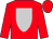 Red, gold 'ctr' on silver shield on back, black, gold & silver bars on right sleeve, black cuffs & collar, red cap (C T R Stables Llc, R3 Racing Llc, And Keh, Steven)