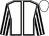 White, black seams, black and white striped sleeves, white cap (Howard Barton Stud)