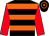 Black, orange hoops, red sleeves (Kirkby Lonsdale Racing)