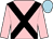 Pink, black cross sashes, light blue cap (Mrs S Doyle)